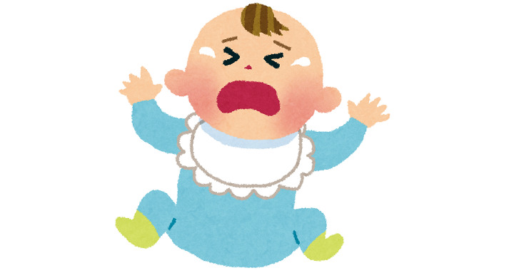 泣いている赤ちゃん